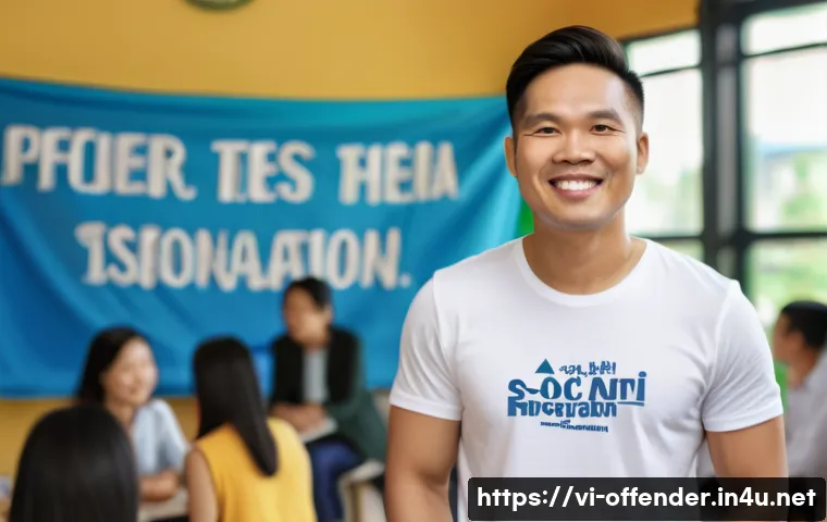출소 후 범죄자의 사회 적응 문제 - A hopeful Vietnamese man in his 30s wearing casual business attire and a clean undershirt, standing ...