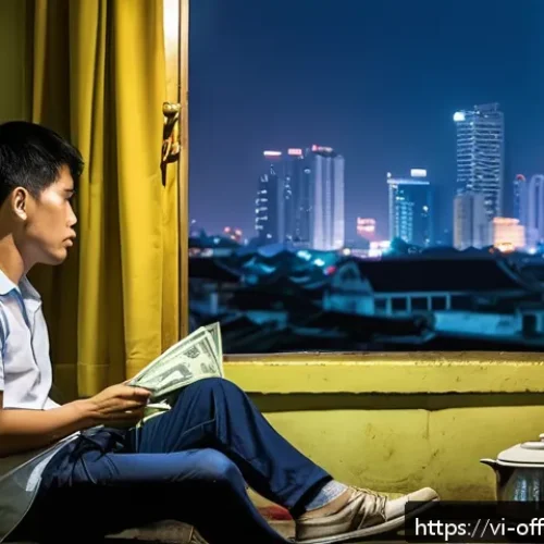 Home 17 범죄 심리학과 형법 적용 사례 - A detailed scene illustrating the complexity of crime motives in modern Vietnamese society: a young ...